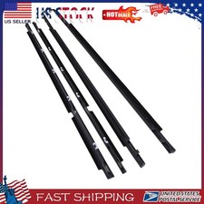 For Toyota Corolla 1995 1996-2001 2002 Black Door Belt Molding Weatherstrip Set