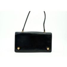 Borsa a mano Gianni Versace Sunburst in pelle nera vintage autentica