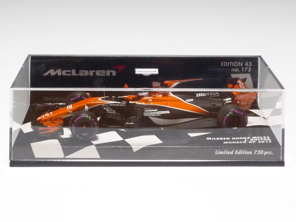 Minichamps 1:43 McLAREN HONDA MCL32 J. BOTÓN MONACO GP 2017 MC#175 Foto 4 de 4