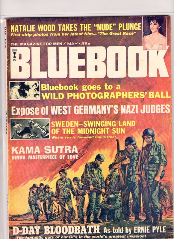 BLUEBOOK Magazine May 1965 - Natalie Wood The Great Race - Ernie Pyle D-Day - EX