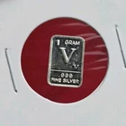 Letter "V" - 1 Gram .999 Fine Pure Silver Bullion Mini Fractional Bar Ingot Coin
