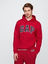 GAP Men  s Full Zip Logo Hoodie Red Size Medium NEW W/TAGS