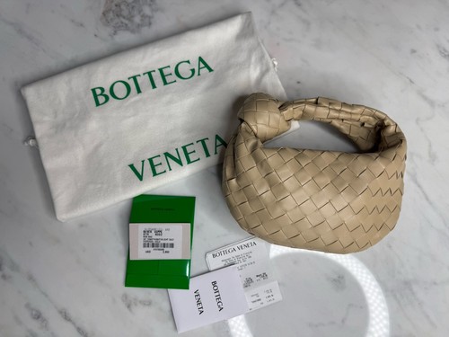 New Bottega Veneta Intrecciato Mini Jodie Nappa Porridge Bag Hobo Bag FULL SET