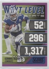 2021 Score Next Level Stats Purple Ezekiel Elliott #NL18 rg5