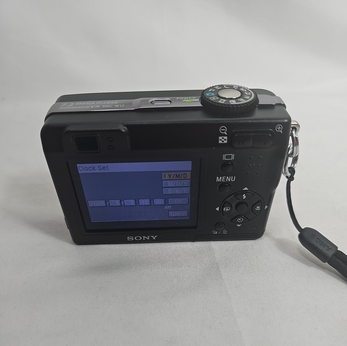 Sony Cyber-shot DSC-W17 7.2MP Digital Camera - Black for