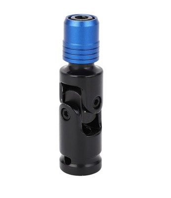 Swivel 1/2'' Dr to 1/4'' Hex Shank Adapter Quick-Release Lock F Air/Power Impact