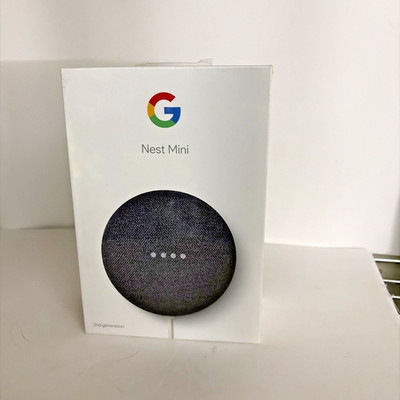 Google Nest Mini (2nd Gen) Smart Speaker GA00781-US Charcoal Bluetooth Wi-Fi