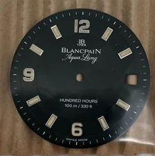 [w2295] BLANCPAIN Dial Aqua Lung HUNDRED HOURS Black EX
