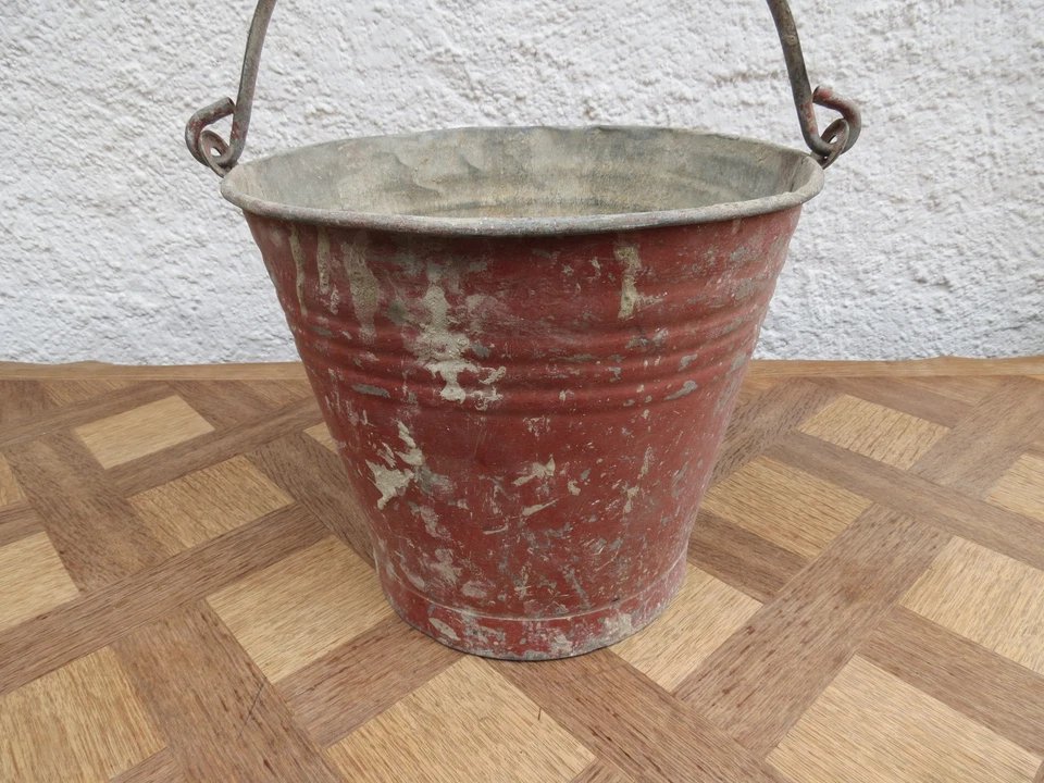 ancien seau en zinc galva - Photo 2/4