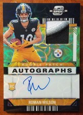 2024 Panini Contenders Optic Roman Wilson Black Patch Auto /10 Rookie #RPA-RWN