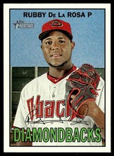 Rubby De La Rosa 2016 Topps Heritage #258 Arizona Diamondbacks 26785 Baseball