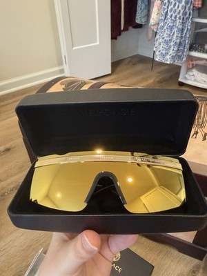 Versace Gold Toned Women s Sunglasses -Mirrored Lenses - new !