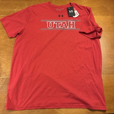Utah Utes Shirt Mens 2XL Red Football Under Armour