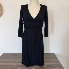 Boden Black Midi Dress Size 4 Regular Tea Dress