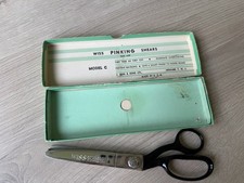 Vintage Wiss Model C Pinking Shears Scissors Made in Newark NJ USA with Box 9  