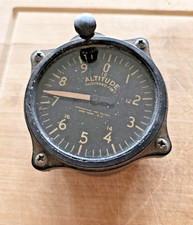 Vintage Altimeter Altitude Aviation Airplane Gauge Instrument Indicator