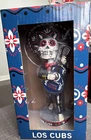 Los Cubs Sugar Skull MLB Baseball Bobblehead Plastic Multicolor Boxed Unopened