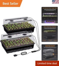 Starter Kit Completo Piantine da Interno con 120 Celle, Cupola Coltiva Luce e Umidità