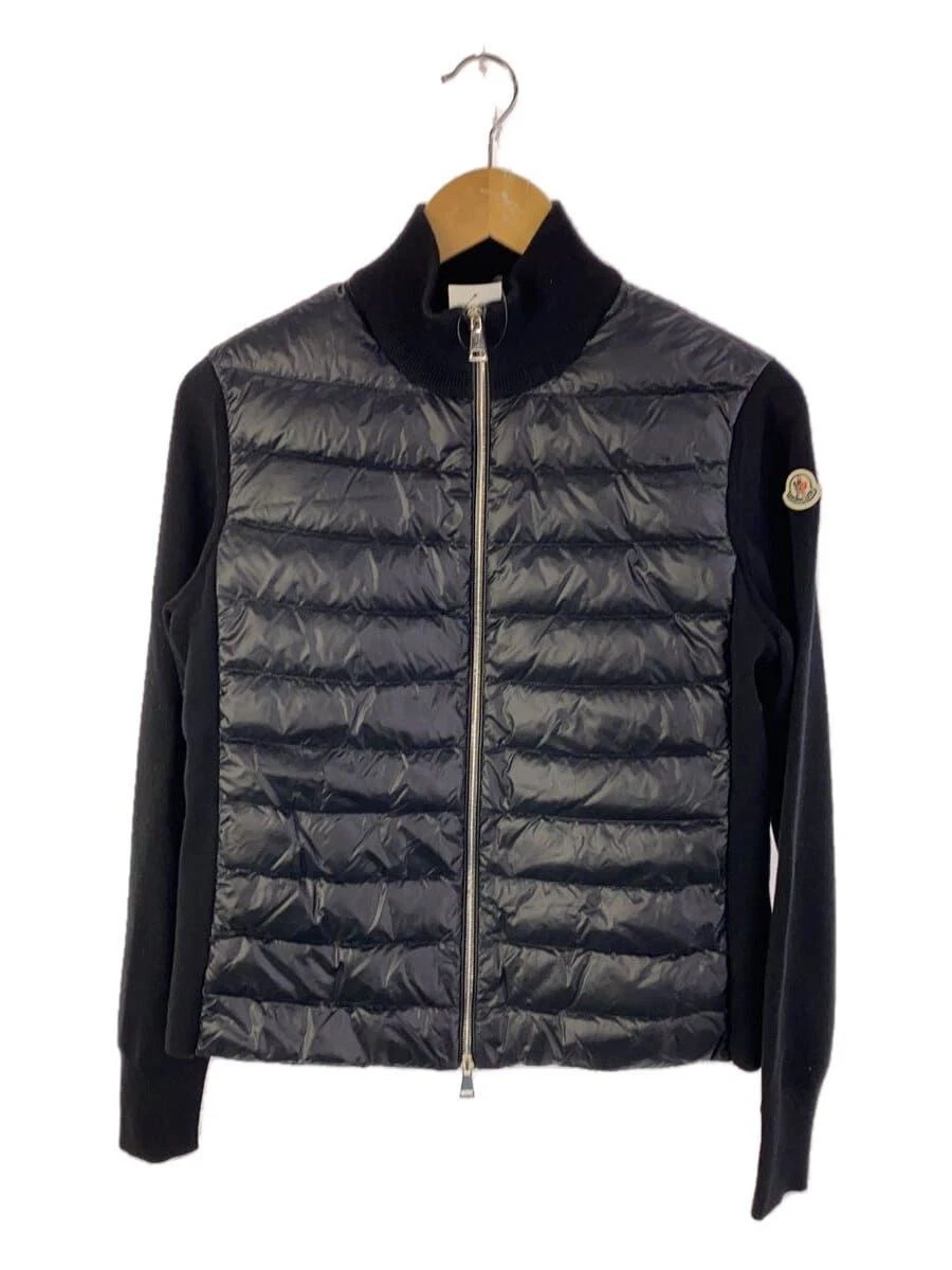 Piumino MONCLER I10939B00018 S nylon nero tinta unita