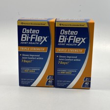 2 New in Box Osteo Bi-Flex Joint Health Triple Strength 40X2 80 EXP 08/2028