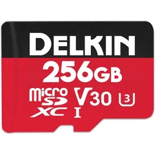 Delkin Devices Select 256GB UHS-I U3/V30 microSDXC Memory Card with Adapter