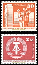 EBS East Germany 1973 - Buildings: Aufbau in der DDR (V) - Mi. 1899-1900 - MNH**