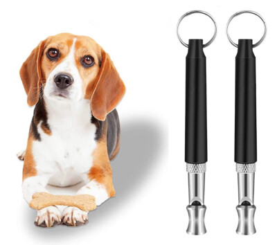 Dog Training Whistle Obedience Stop Barking Ultra Sonic Supersonic Sound - 2 pcs