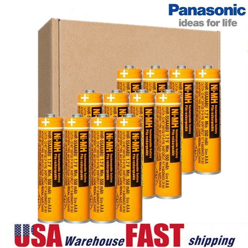 Panasonic NIMH AAA Rechargeable Battery 550mah 1.2V Cordless Phones Batteries eBay