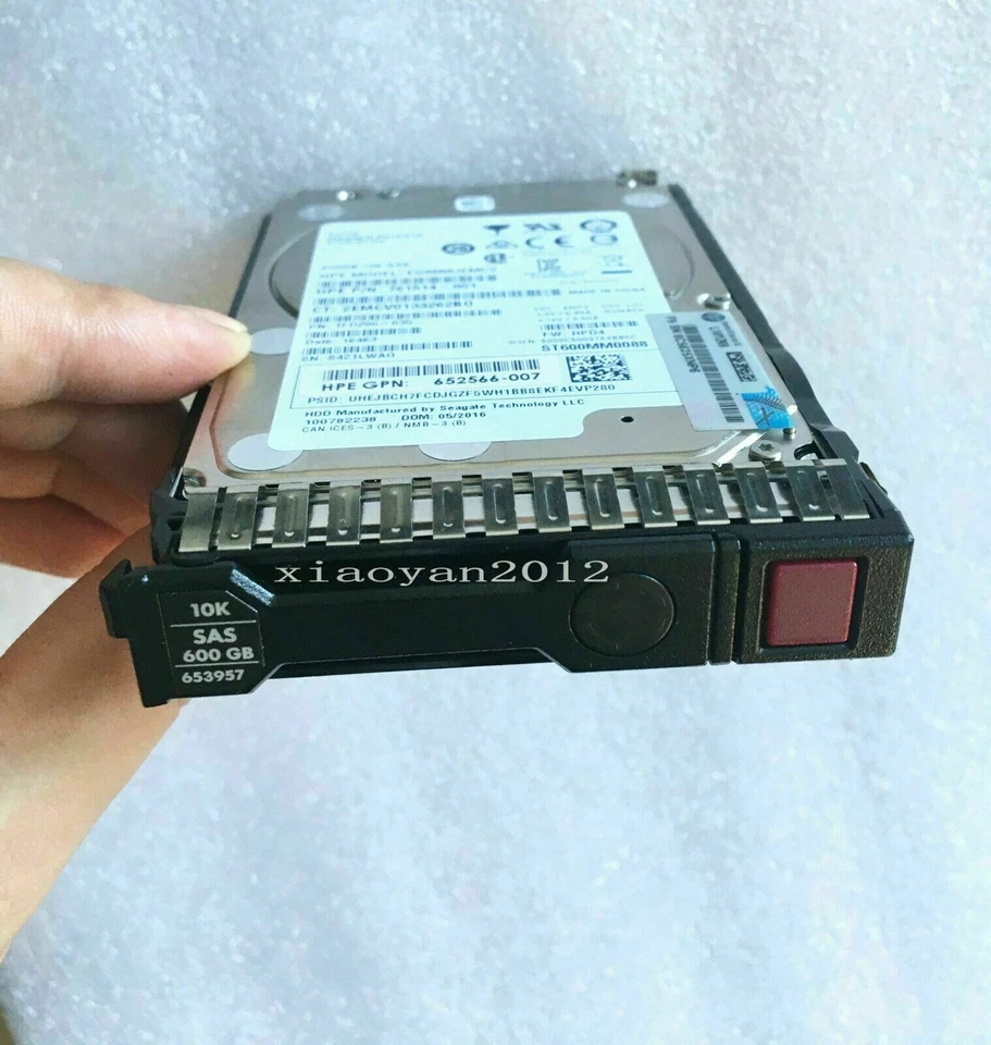 NEW HPE 652583-B21 600GB 10K 2.5" SAS 6G SC ENT HDD 653957-001 0 HOURS - Image 3 of 4