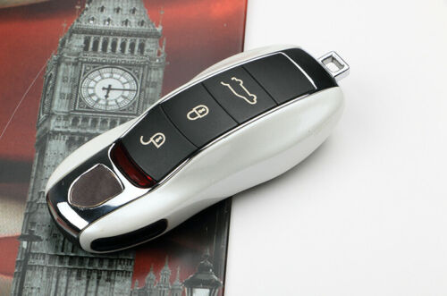 Luxury Remote Key Case Shell Cover Trim For Porsche 911 Macan Panamera Cayenne - Picture 8 of 12