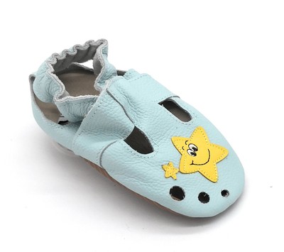 LePeppe -pantofole pelle scarpine sandali suola gomma fino al 28/29 Stelle  verde | eBay
