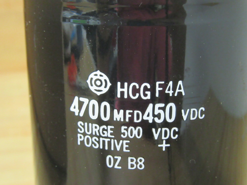Hitachi HCG F4A Capacitor HCGF4A 4700MFD 450VDC | eBay