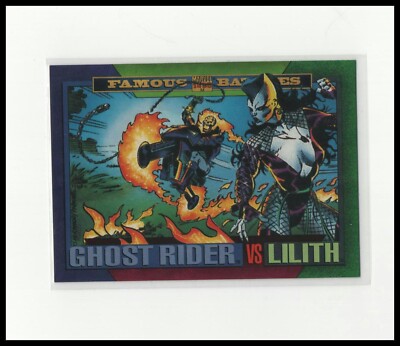 1993 SkyBox Marvel Universe #147 - Ghost Rider / Lilith Famous Battles