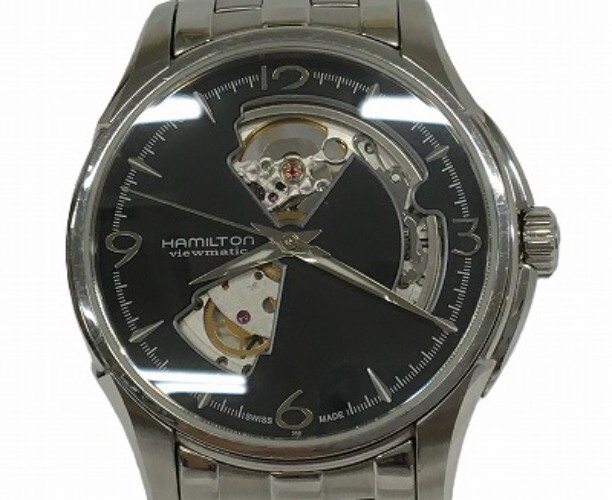 Hamilton Jazzmaster Open Heart H325650 Automatic Black Dial 