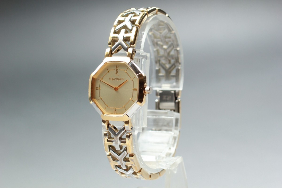 N.MINT* YVES SAINT LAURENT 2200-241762 Vintage Gold Octagon N.MINT* YVES SAINT LAURENT 2200-241762 Vintage Gold Octagon