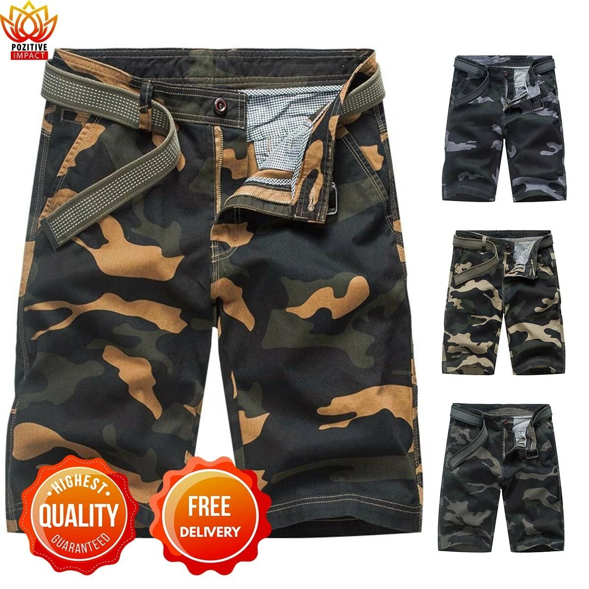 Bermudas militares online para hombre