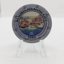 Resorts International Atlantic City New Jersey "25th Anniversary" 1986 Chip