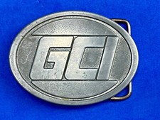 Vintage General Communication Inc. GCI - promotional belt buckle