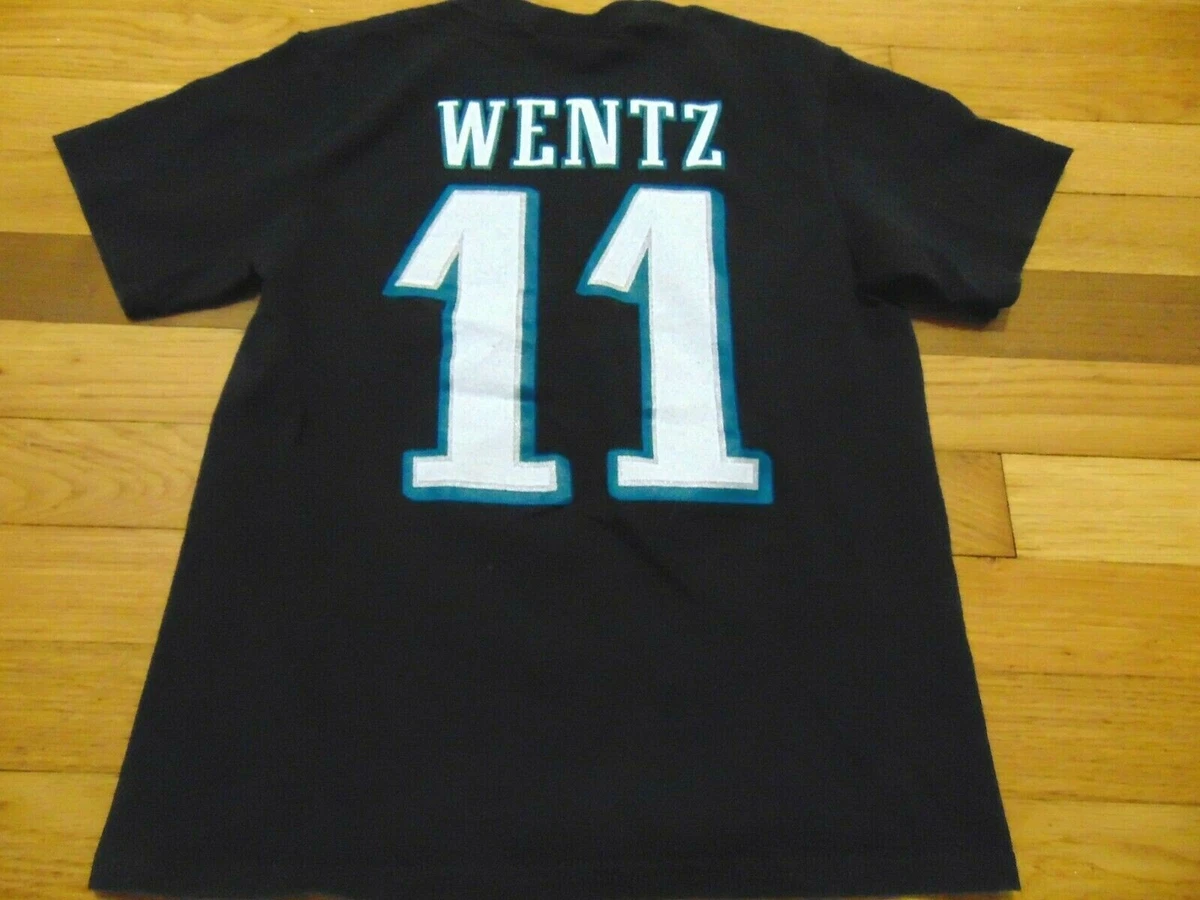 FANATICS NFL PHILADELPHIA EAGLES CARSON WENTZ SB JERSEY T SHIRT SIZE YOUTH S