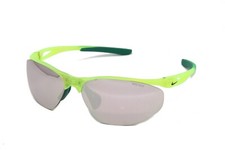 Nike Sunglasses Aerial E Unisex Oval Plastic Matte Volt 69mm Mirrored Lens NEW 