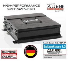 Audio System X-80.4 DSP-BT Amplificatore 4 canali con processore DSP a 8 canali 600 Watt