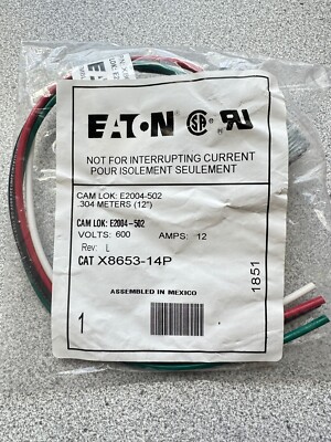 Eaton Wiring Cam-Lok J Series E-Z1016 Double Set Screw Non-Vulcanized - Foto 3