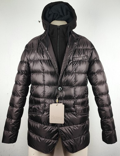 HERNO PI067UR Down Jacket piumino designer giacca uomo taglia 50 nuovo con etichetta - Foto 7 di 24