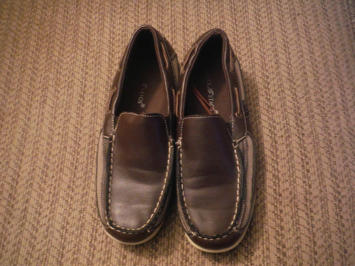DEER STAGS 6M Mens Brown Loafers Slip On Shoes PAL | eBay display picture 1