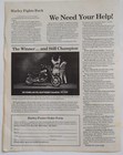Pamphlet - HARLEY-DAVIDSON WINS FIRST ROUND IN BATTLE AGAINST INVENTORY GLUT — photo 3