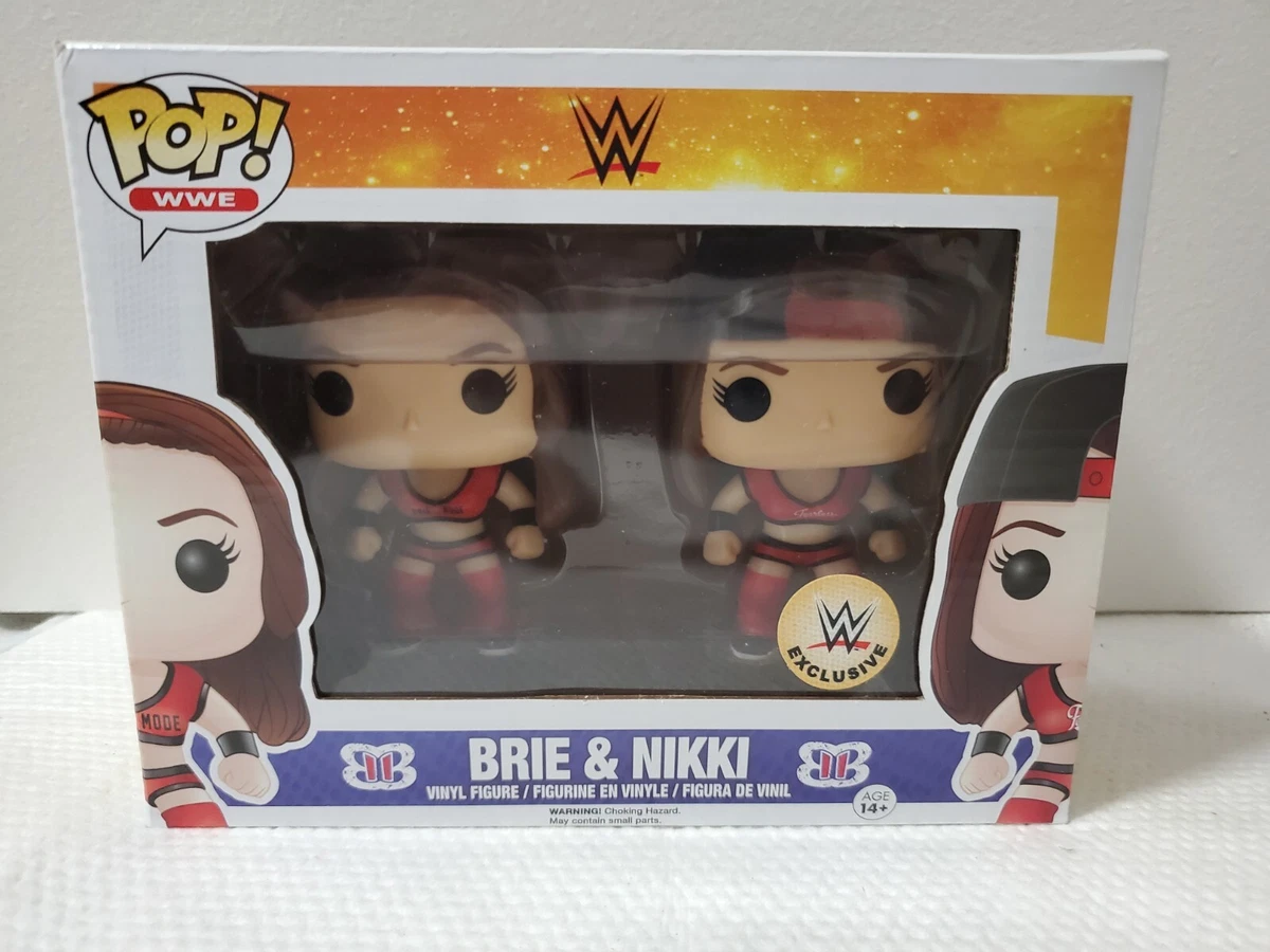 Funko Pop WWE Brie and Nikki Bella Twins 2 Pack WWE Exclusive Red Gear