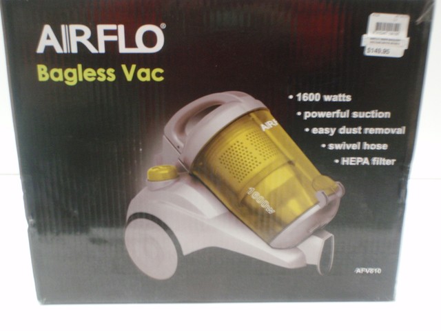 Airflo AFV810 Baggless 1600 Watt Vacuum 