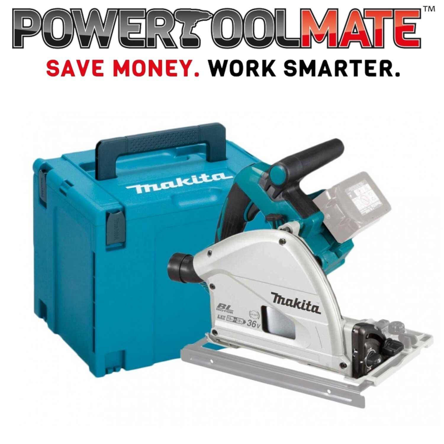 Image of Makita DSP600ZJ cordless plunge saw at eBay website
