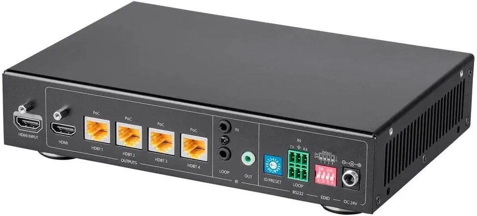 Monoprice Blackbird 4K HDBaseT 1x4 Splitter Extender with PoC, EDID, IR, RS232, - Image 3 of 4