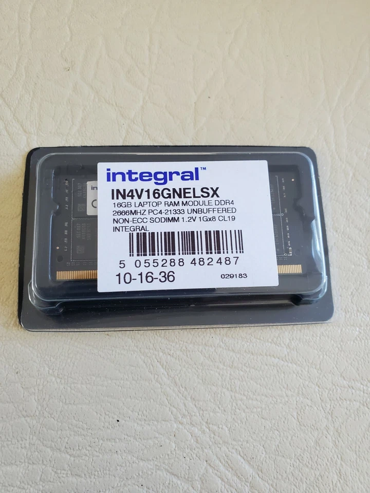 16GB INTEGRAL IN4V16GNELSX J2031NTW PC4-21300 DDR4-2666 Laptop RAM New - Image 3 of 3